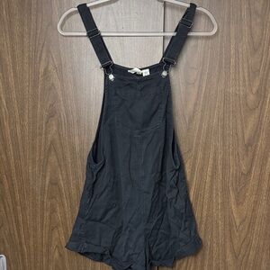 Roxy Black Overalls with Adjustable Straps